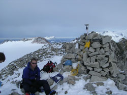 At the cairn on Stork Ridge