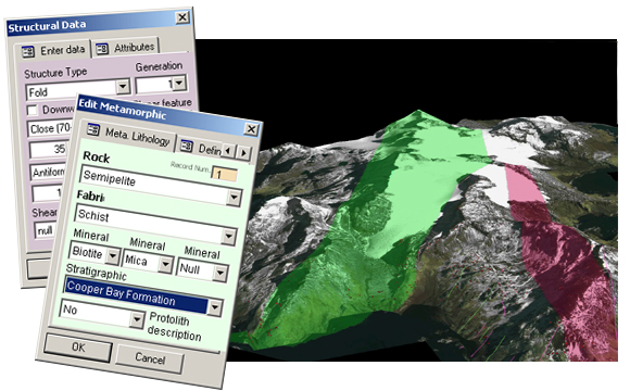 3D terrain model of South Georgia
