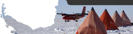 About BAS - Twin Otter with pyramid tents