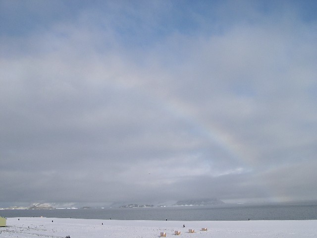 A rainbow over Rothera